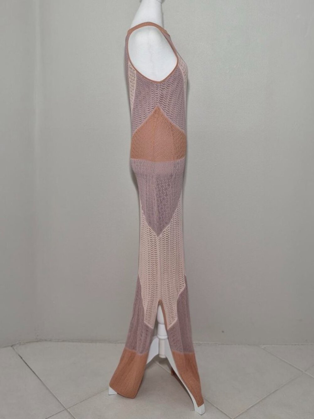 VENUS Women’s Sleeveless Knit Halter Maxi Dress Size Small NWOT - Picture 4 of 10